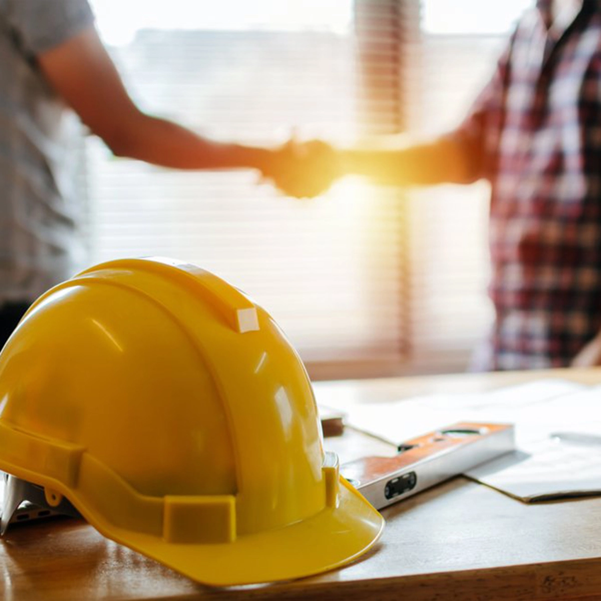 Yellow construction hat